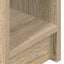 sengebord med skuffe 20x36x60 cm sonoma-eg