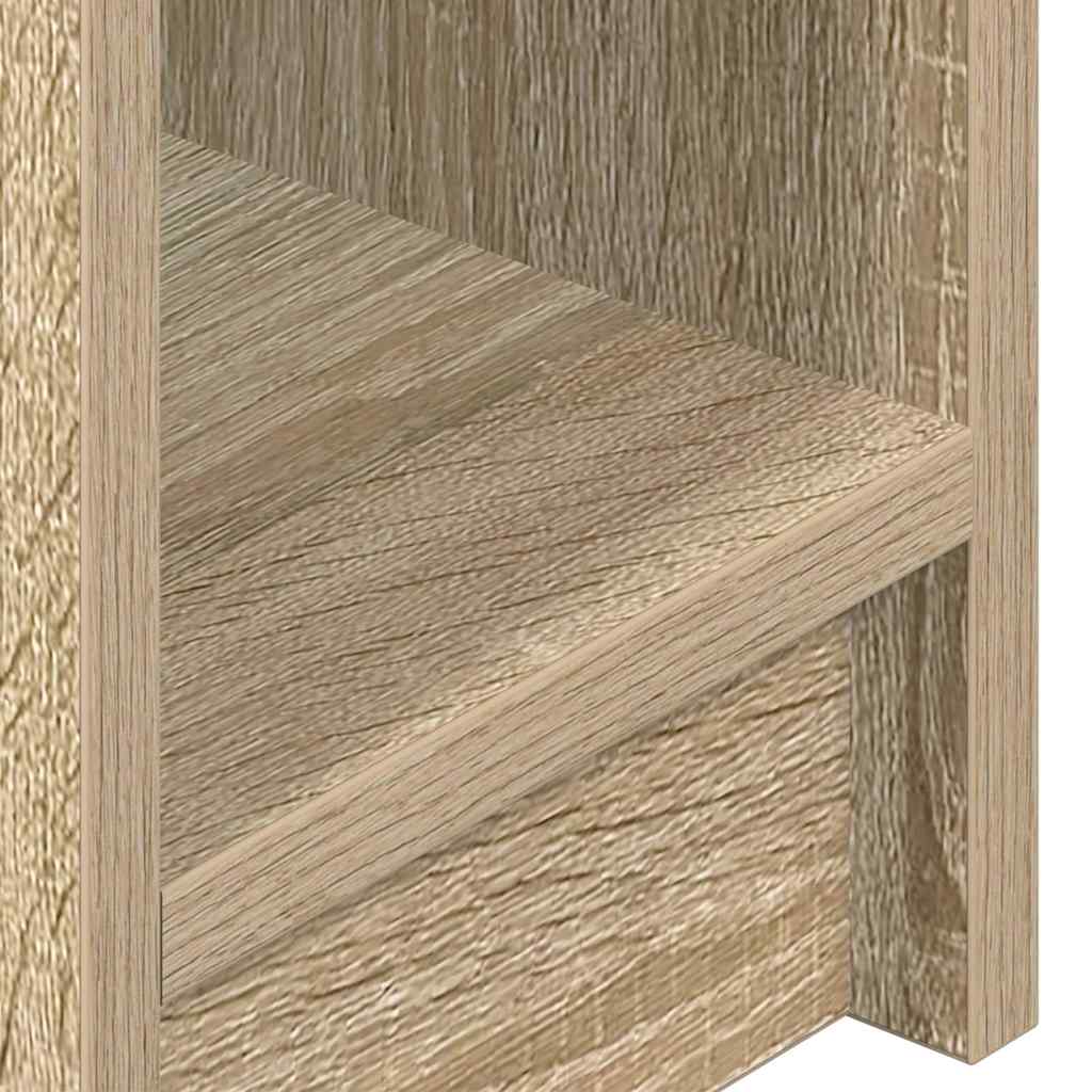sengebord med skuffe 20x36x60 cm sonoma-eg
