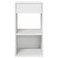 sengeborde med skuffe 2 stk. 35x34x66,5 cm hvid