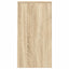 sengeborde med skuffe 2 stk. 35x34x66,5 cm sonoma-eg