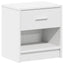 sengeborde 2 stk. med skuffe 39x28x41 cm hvid