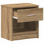 sengebord med skuffe 39x28x41 cm kunsteg