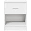 sengeborde 2 stk. med skuffe 40x34x50 cm hvid