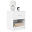 sengeborde 2 stk. med skuffe 40x34x50 cm hvid