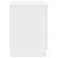 sengebord med 2 skuffer 40x36x50 cm hvid