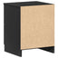 sengebord med 2 skuffer 40x36x50 cm sort