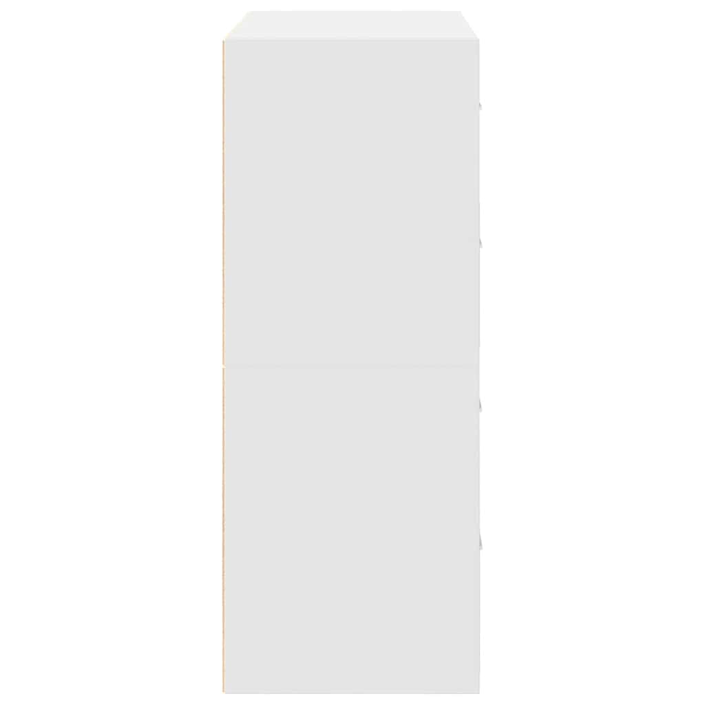 skabe med 2 skuffer 2 stk. 60x31x40 cm konstrueret træ hvid