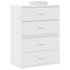 skabe med 2 skuffer 2 stk. 60x31x40 cm konstrueret træ hvid