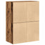 skabe med 2 skuffer 2 stk. 60x31x40 cm antikt træ