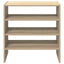 skostativer stabelbare 2 stk. 60x30x30,5 cm sonoma-eg