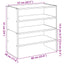 skostativer stabelbare 2 stk. 60x30x30,5 cm sonoma-eg
