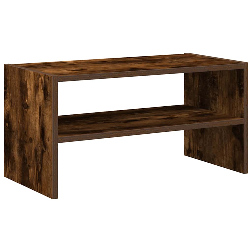 skostativ stabelbar 60x30x30,5 cm røget egetræsfarve