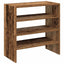 skostativer stabelbare 2 stk. 60x30x30,5 cm antikt træ