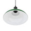 pendellampe højdejusterbar E27 Ø 31 cm metal glans grøn