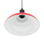 pendellampe højdejusterbar E27 Ø 31 cm metal glans rød