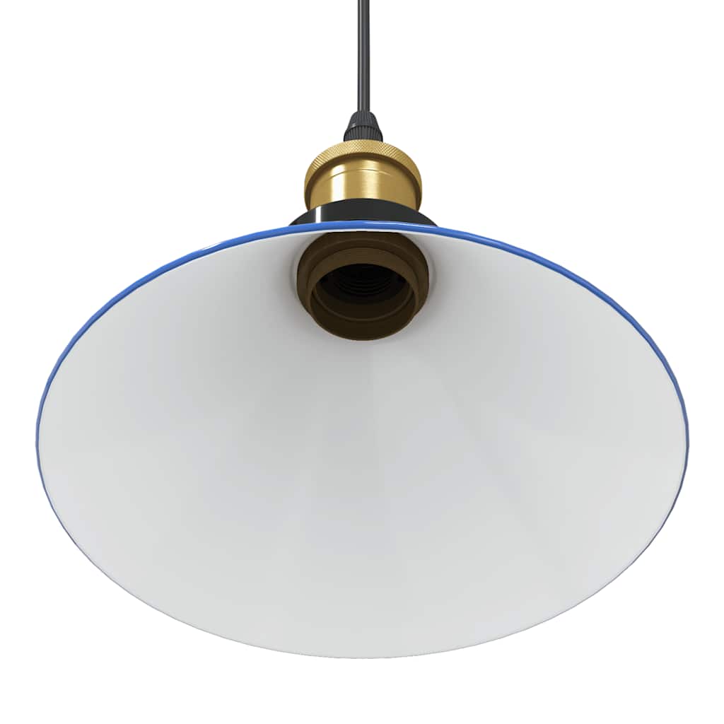 pendellampe højdejusterbar E27 Ø 22 cm metal glans mørkeblå