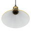 pendellampe højdejusterbar E27 Ø 22 cm metal glans gul
