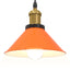 pendellampe højdejusterbar E27 Ø 22 cm metal glans orange
