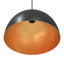 pendellamper 2 stk højdejusterbar E27 Ø 30 cm metal sort