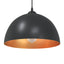 pendellamper 2 stk højdejusterbar E27 Ø 30 cm metal sort