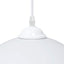 pendellamper 2 stk højdejusterbar E27 Ø 30 cm metal hvid