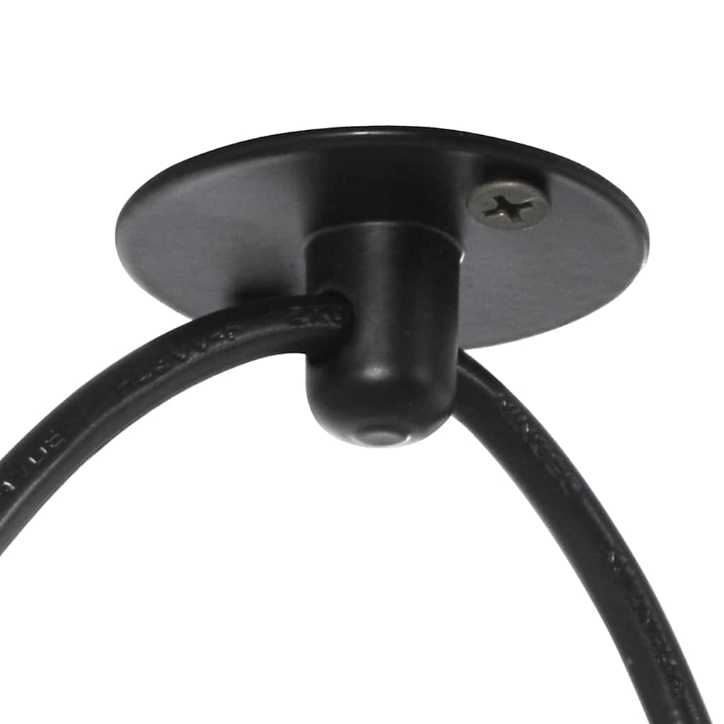 pendellampe med 3 lampeholdere E27 metal sort