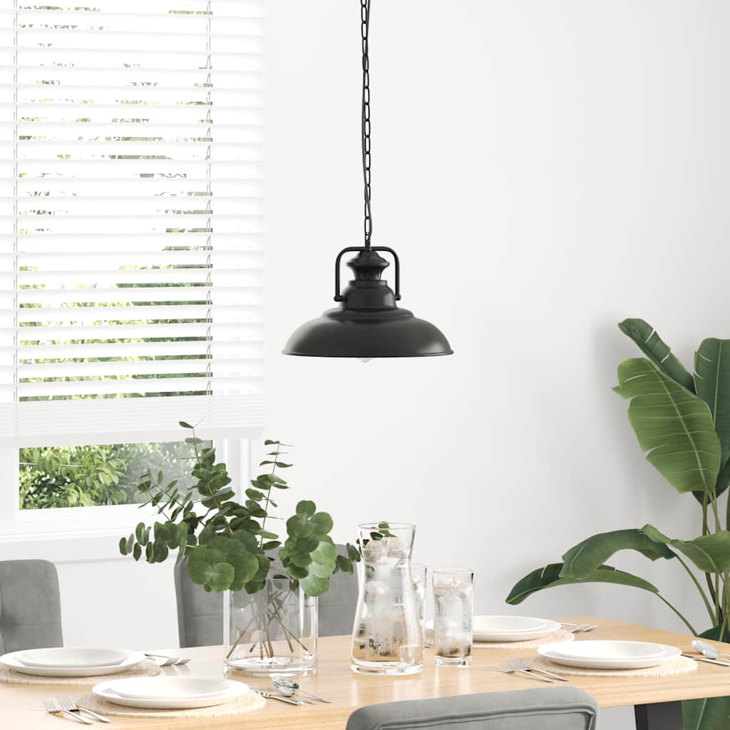 pendellampe E27 Ø 31 cm jern sort