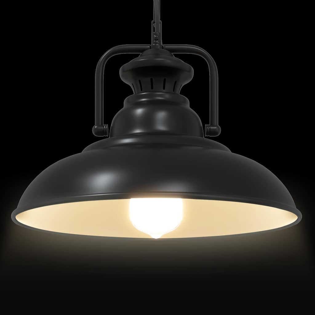 pendellampe E27 Ø 31 cm jern sort