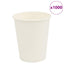 kaffekopper af papir 1000 stk 8oz 200ml hvid