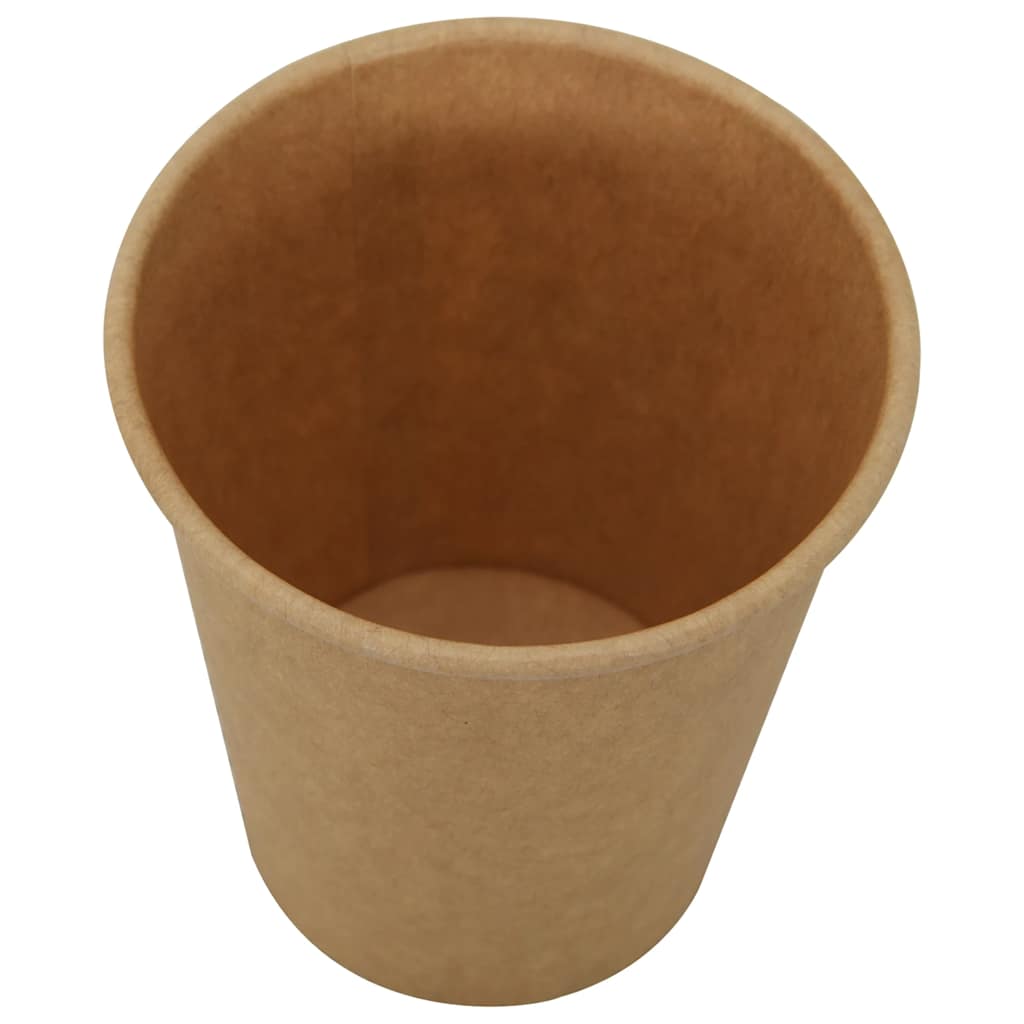kaffekopper af papir 1000 stk. 8oz 200ml brun