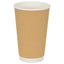 kaffekopper af papir 500 stk. 16oz 400ml brun