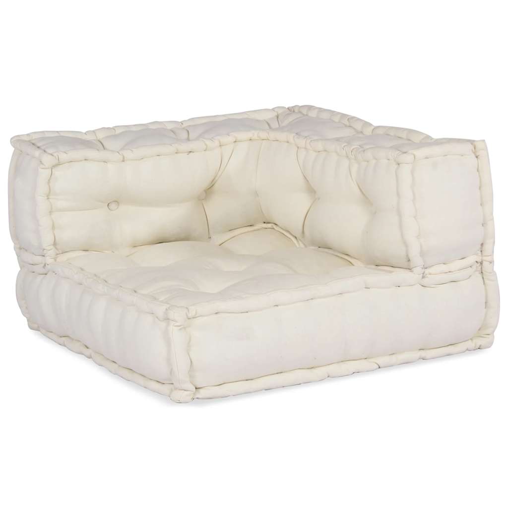 modulær sofaenhed stof 70x70x54 cremefarvet