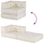 modulær sofaenhed stof 70x70x54 cremefarvet
