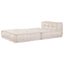 modulær sofaenhed stof 70x70x54 cremefarvet