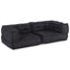 2-personers modulsofa stof 140x70x36 antracitgrå
