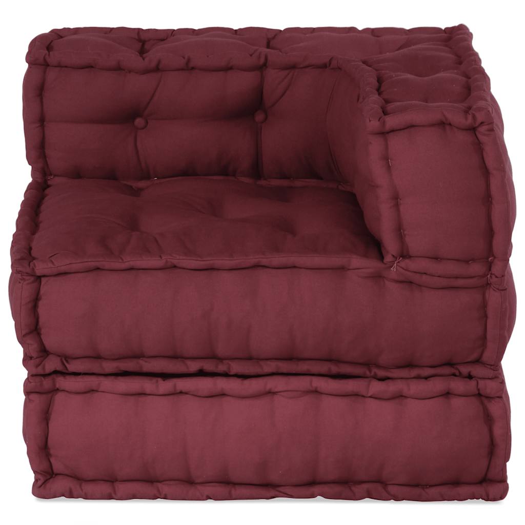 modulær sofaenhed stof 70x70x54 brunrød