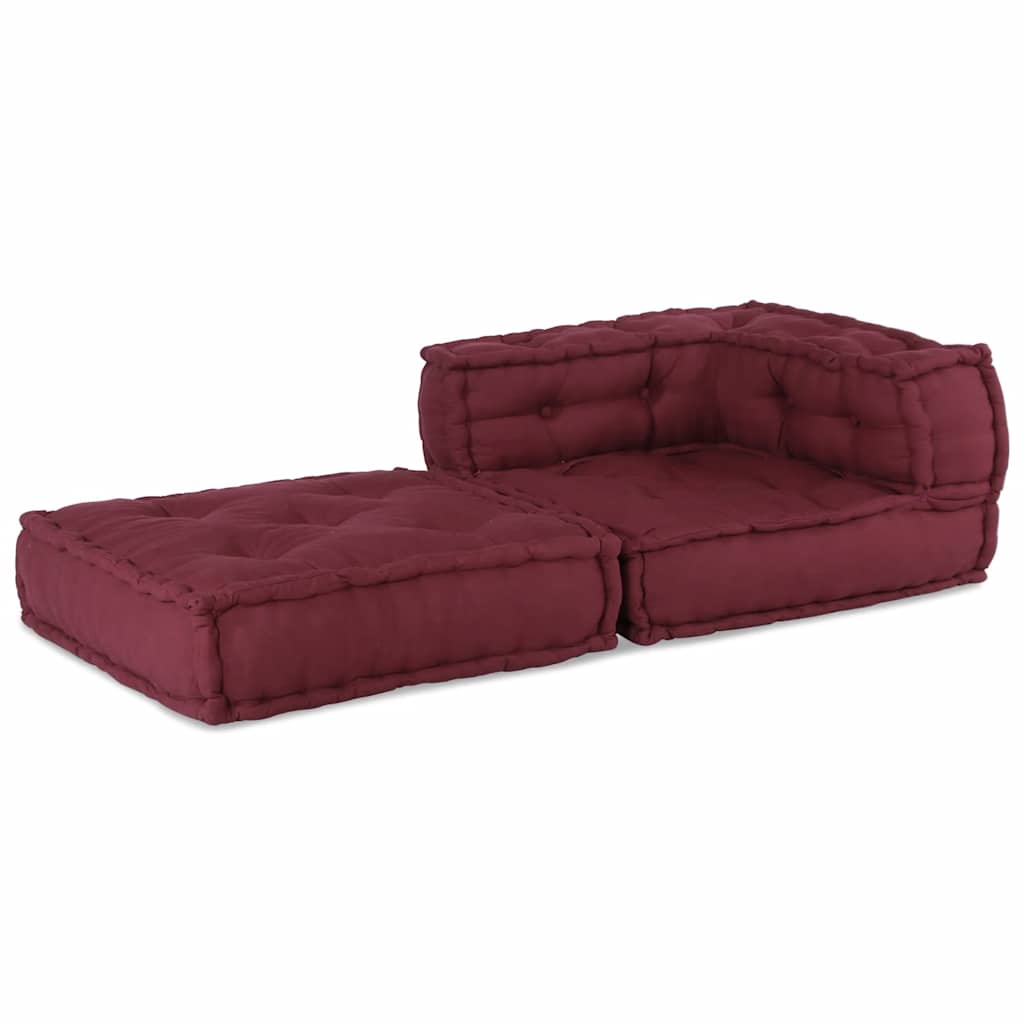 modulær sofaenhed stof 70x70x54 brunrød