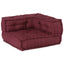 modulær sofaenhed stof 70x70x54 brunrød
