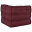 modulær sofaenhed stof 70x70x54 brunrød