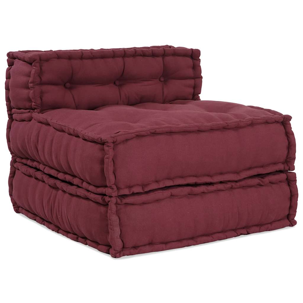 modulær sofaenhed stof 70x70x54 brunrød