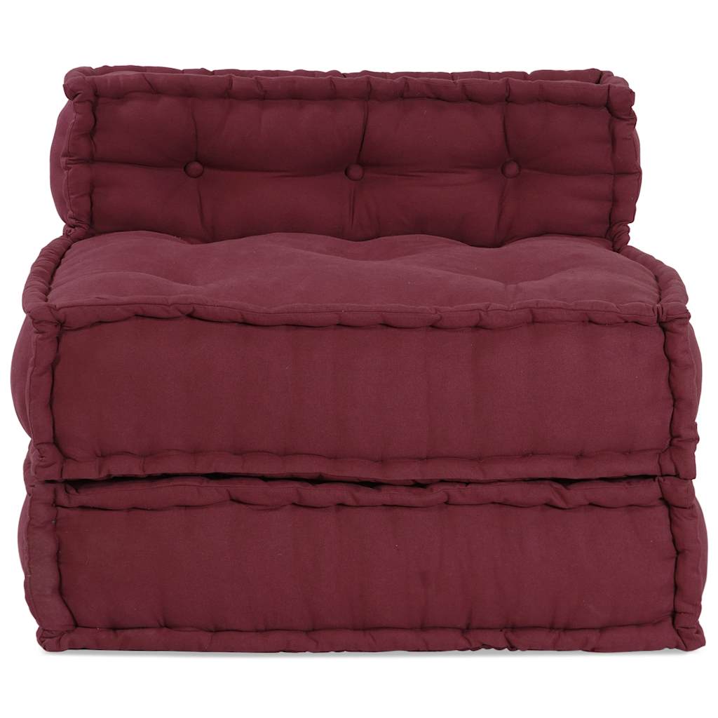 modulær sofaenhed stof 70x70x54 brunrød