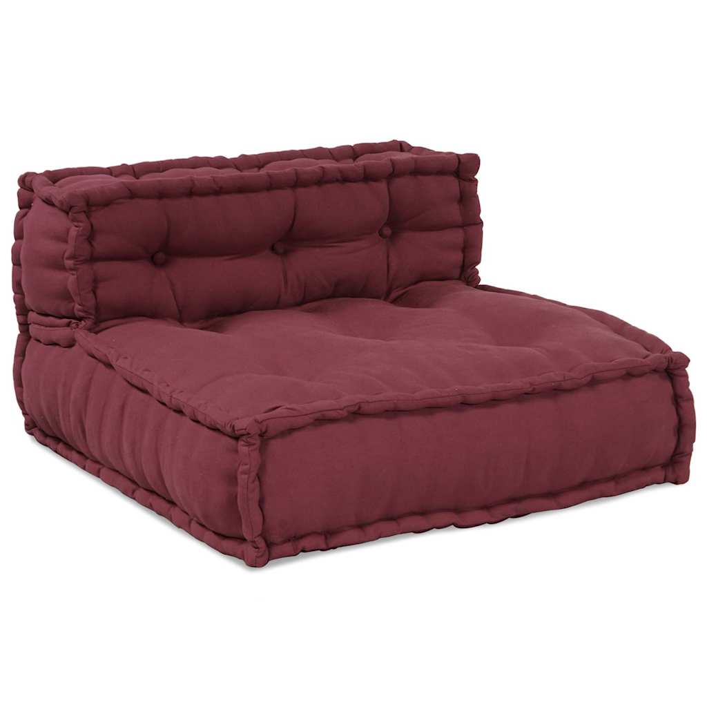 modulær sofaenhed stof 70x70x54 brunrød