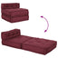 modulær sofaenhed stof 70x70x54 brunrød