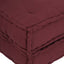 modulær sofaenhed stof 70x70x54 brunrød