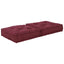 modulær sofaenhed stof 70x70x36 brunrød