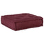 modulær sofaenhed stof 70x70x36 brunrød
