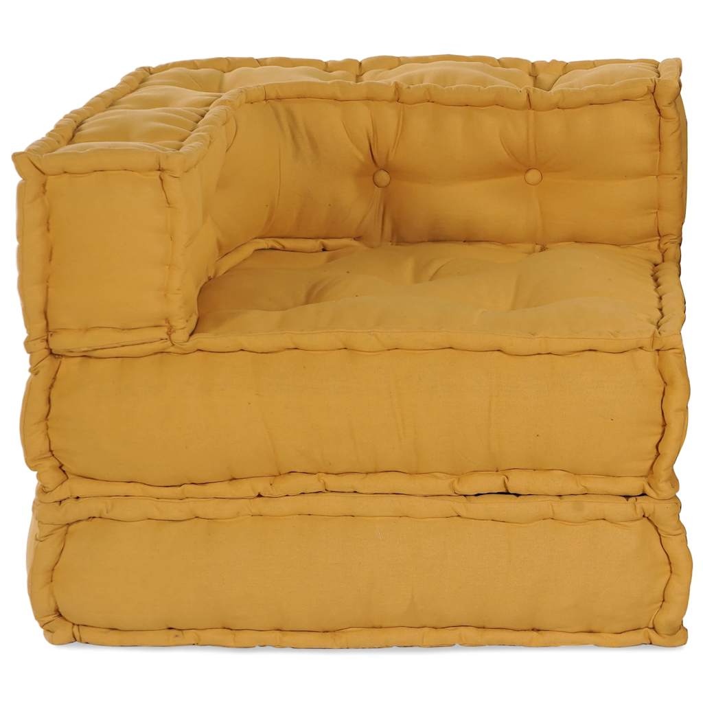 modulær sofaenhed stof 70x70x54 gul