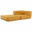 modulær sofaenhed stof 70x70x54 gul