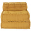 modulær sofaenhed stof 70x70x54 gul