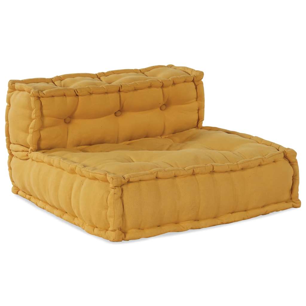 modulær sofaenhed stof 70x70x54 gul
